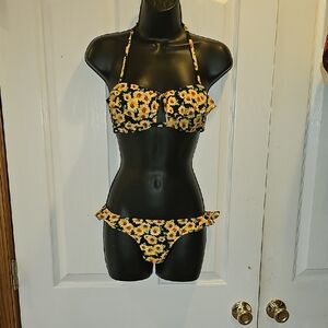 Floral Yellow Bikini Set